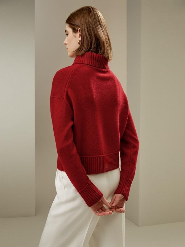 Relaxed Fit Wool-Cashmere Blend Sweater Product Image