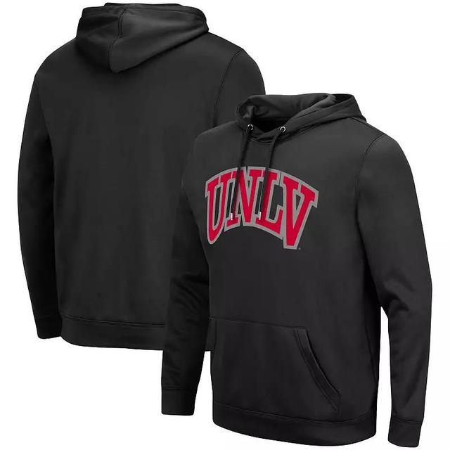 Mens Colosseum Black Mississippi State Bulldogs Lantern Pullover Hoodie Product Image