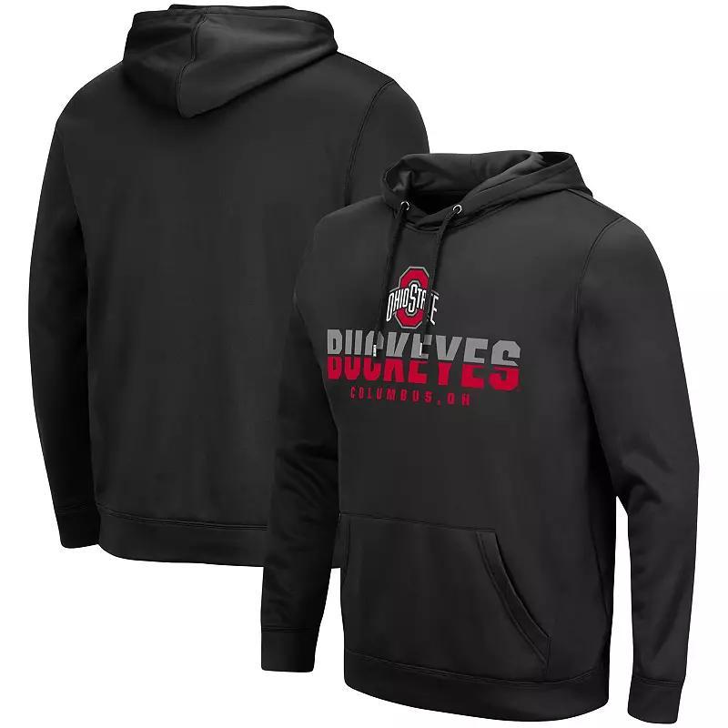 Mens Colosseum Black Ohio State Buckeyes Lantern Pullover Hoodie Product Image