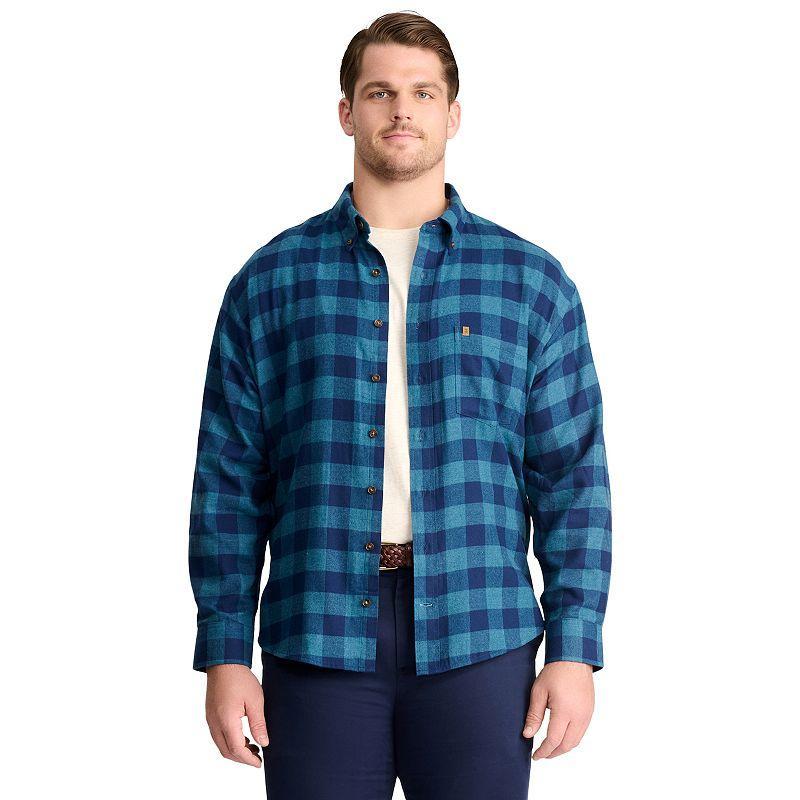 Big & Tall Mens IZOD Flannel Button Down Shirt Product Image