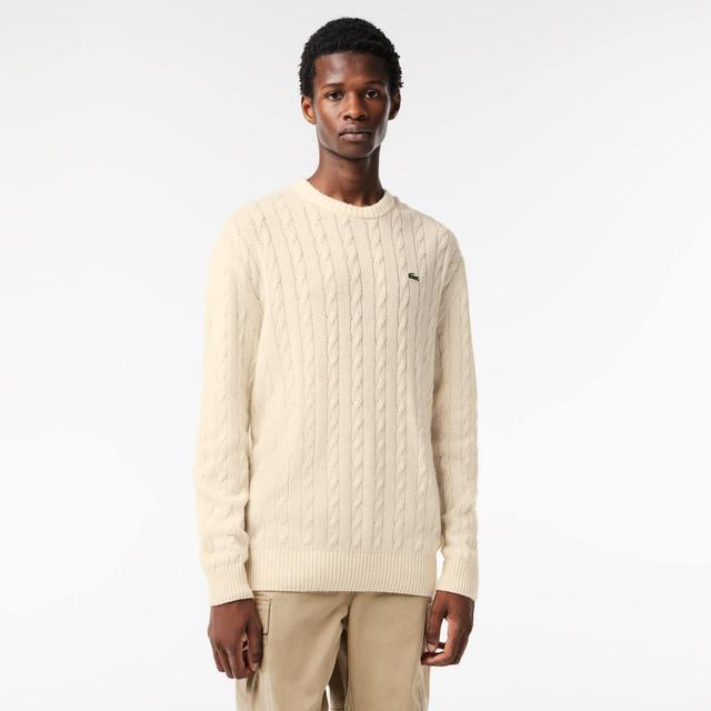 Crew neck with cable detail Product Image