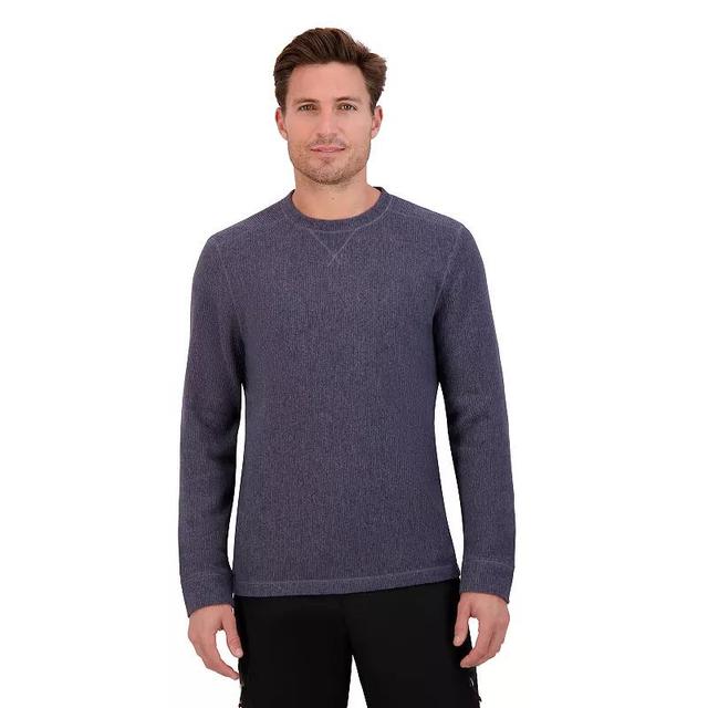 Mens ZeroXposur Brushed Crewneck Pullover Sweater Blue Product Image