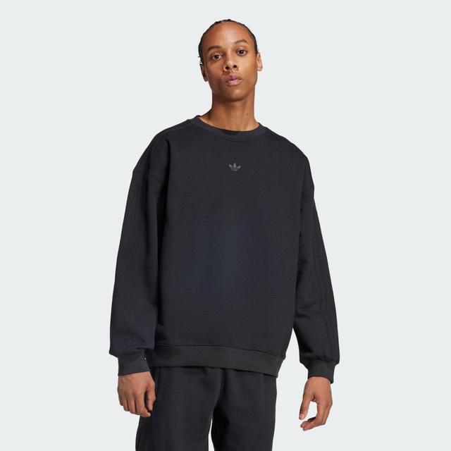 adidas Field Issue Essentials Crew Sweatshirt Black XS Mens Product Image