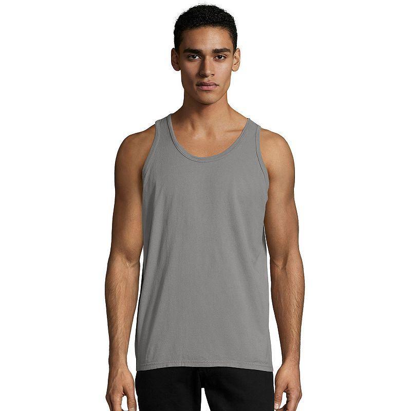 Mens Hanes ComfortWash Garment-Dyed Tank Purple Product Image