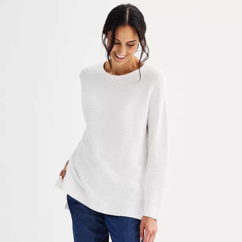 Womens Croft & Barrow Relaxed Boatneck Sweater Product Image