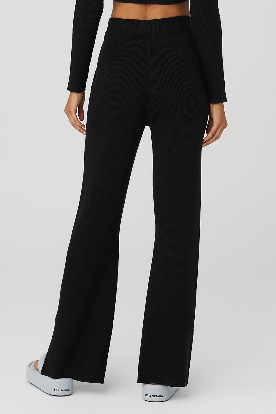 Alo Yoga | Knit High-Waist Salana Wide Leg Pants Product Image