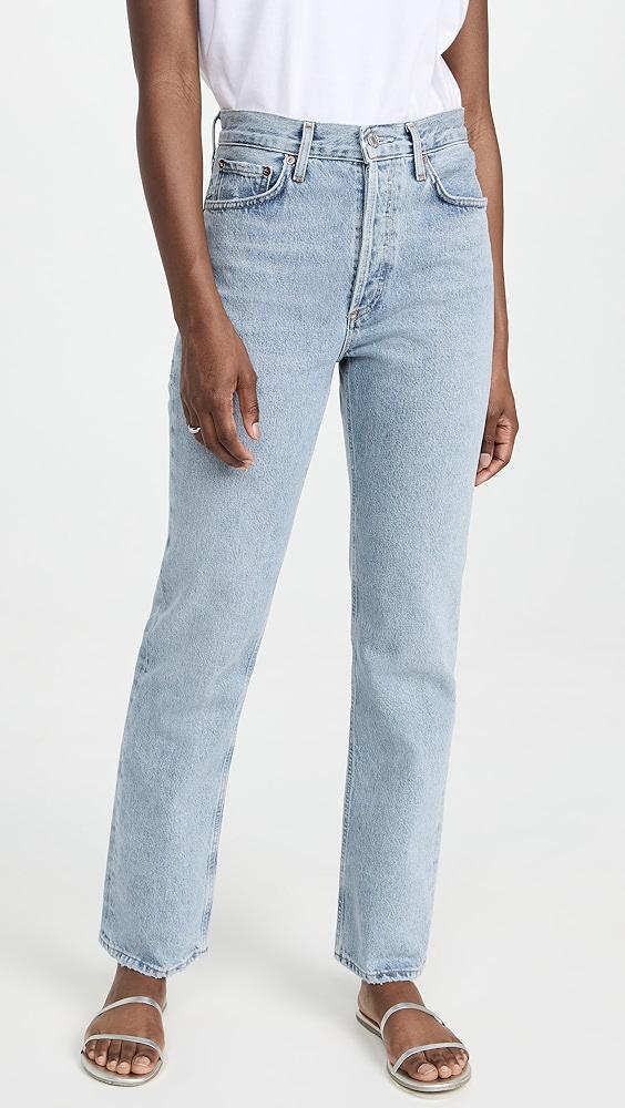 AGOLDE Lana Mid Rise Straight Jeans | Shopbop product image