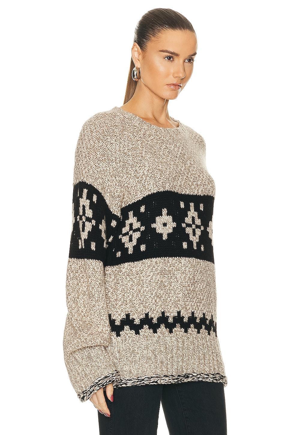 KHAITE Tabi Sweater in Cream Product Image