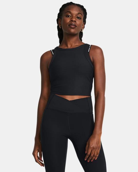 Women's UA Meridian Rib Crop Tank Product Image