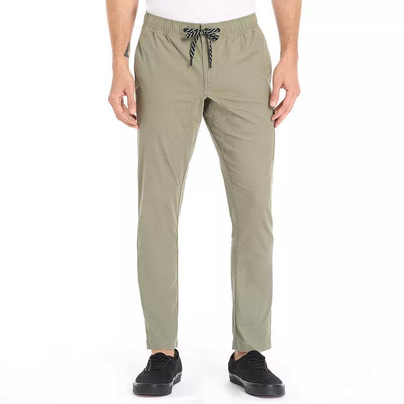 Mens Hurley Ripstop Jogger Pants Black Aqua Product Image