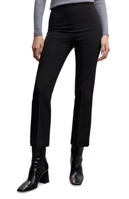 MANGO Crop Straight Leg Pants Product Image