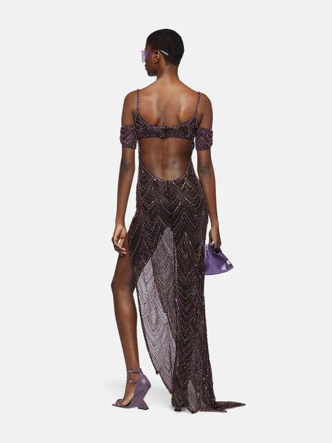 Dark purple long dress Product Image