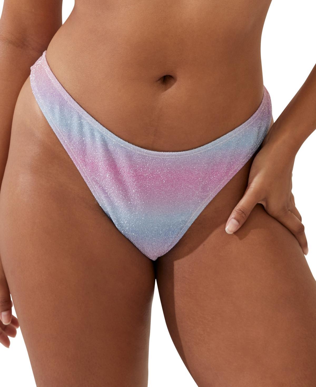 Cotton On Womens Glitter Ombre Bikini Bottoms Product Image