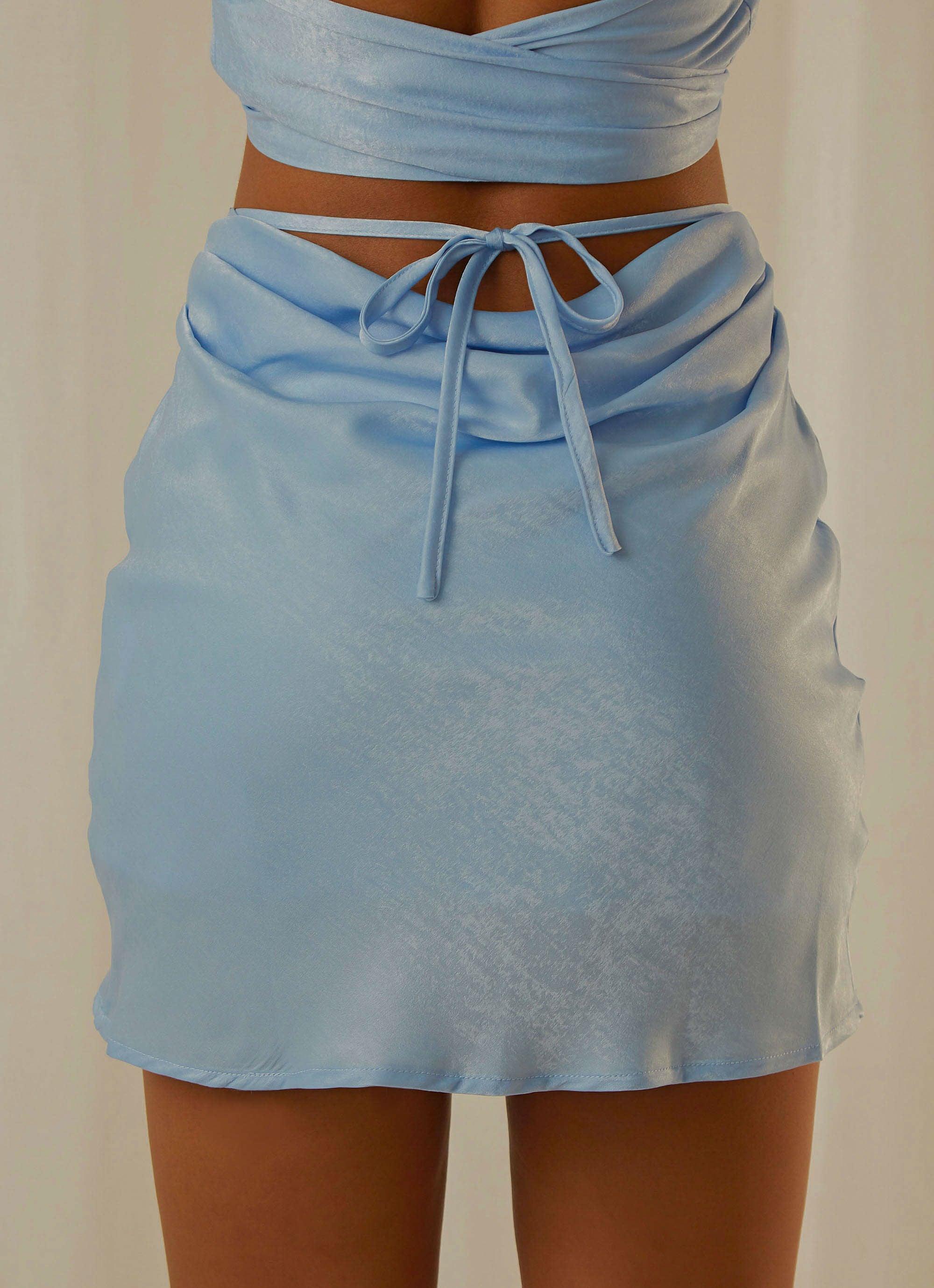 Weekend Plans Mini Skirt - Sky Product Image