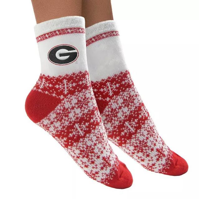 Womens ZooZatz Georgia Bulldogs Fuzzy Holiday Crew Socks Product Image