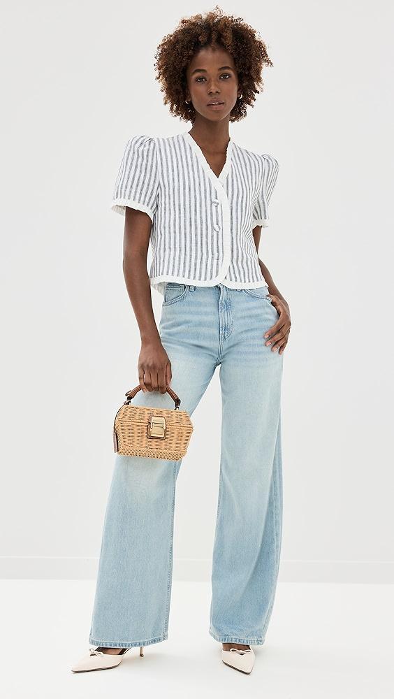 Reformation Cary Lived-In Wide Leg Jeans | Shopbop Product Image