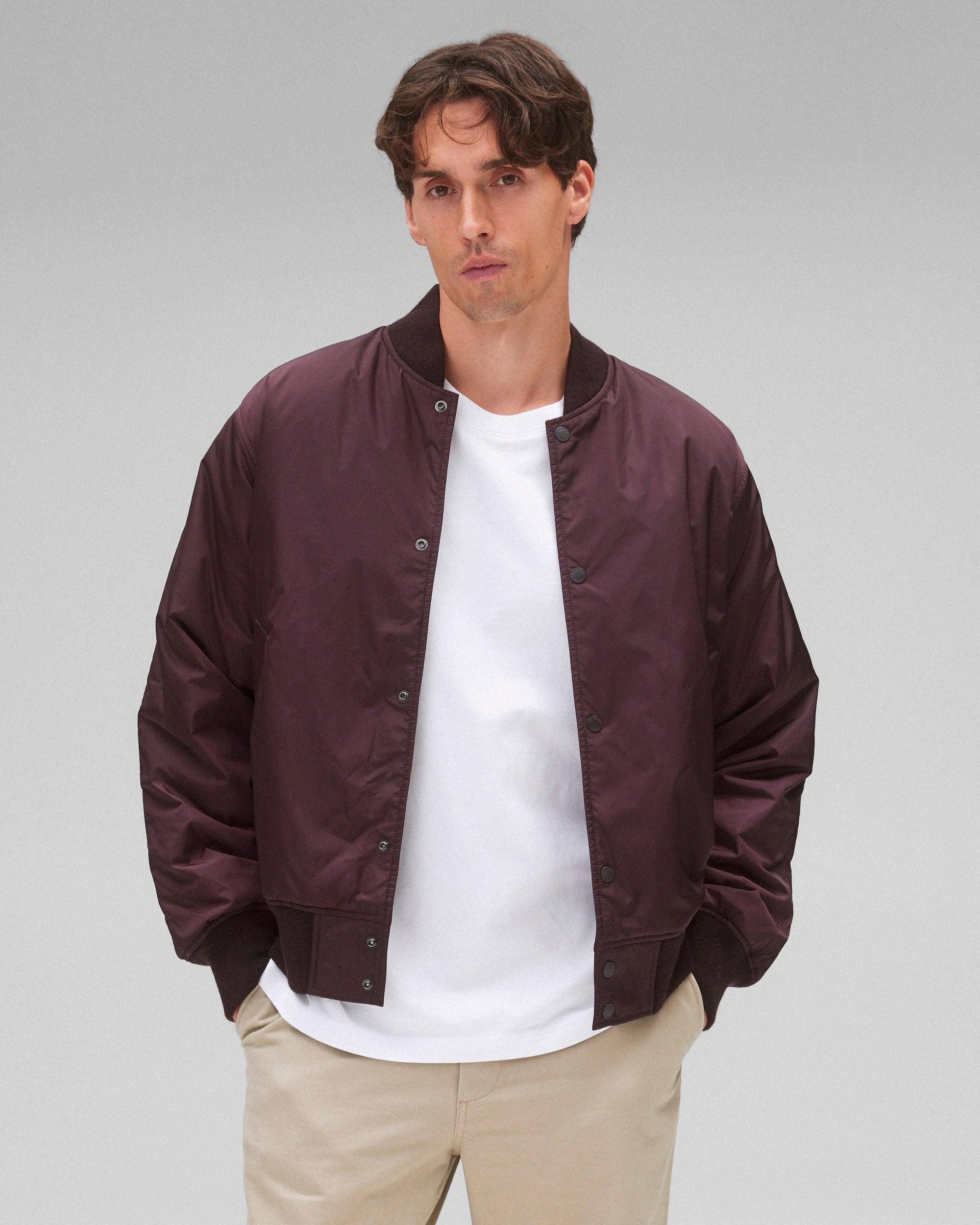 Econyl Satin Nylon Stadium Jacket Male Product Image