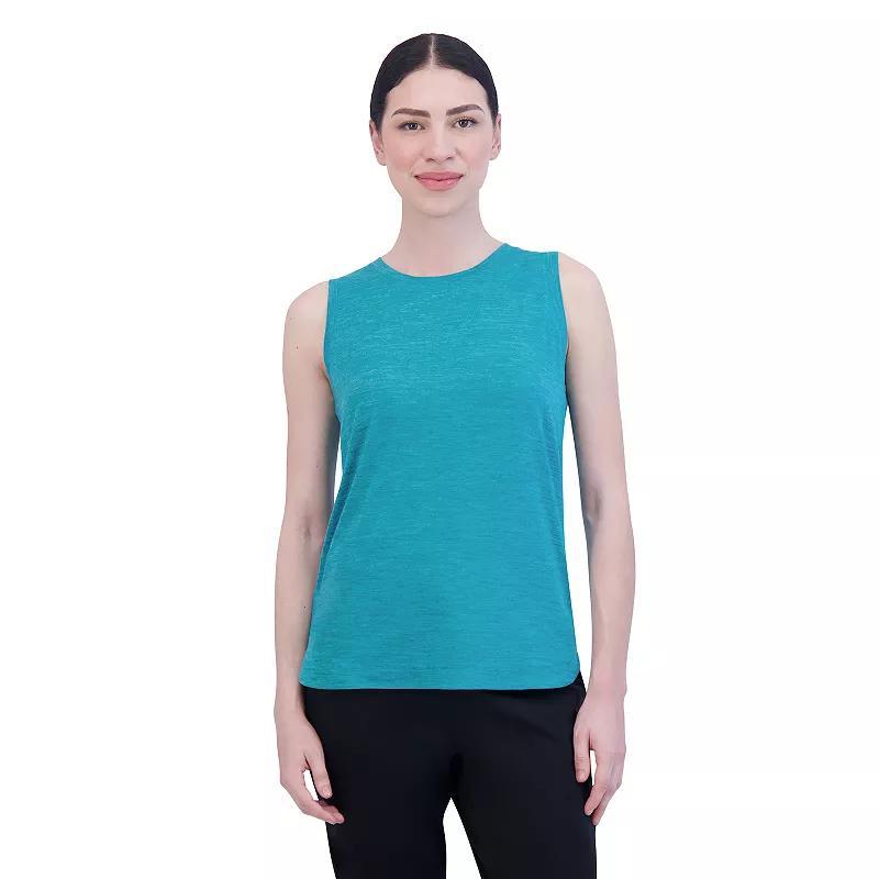 Womens Gaiam Asana Marled Tank Gray Grey Product Image