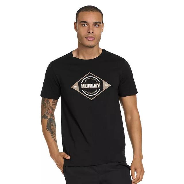 Mens Hurley Breeze Graphic Tee Black Black Product Image