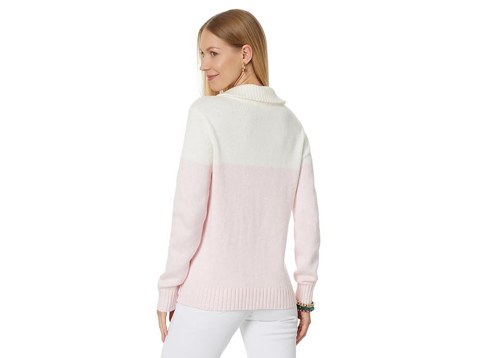 Lilly Pulitzer Dorset Sweater (Pastel Confetti Pink On the Court Colorblock) Women's Sweater Product Image