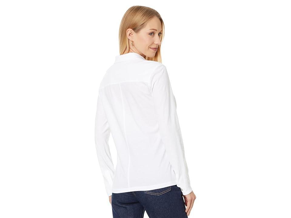 Lilla P Long Sleeve Button Down Tee Women's Clothing Product Image