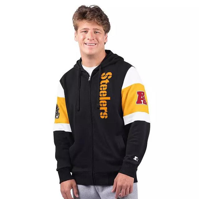 Mens Starter Pittsburgh Steelers Extreme Full-Zip Hoodie Product Image