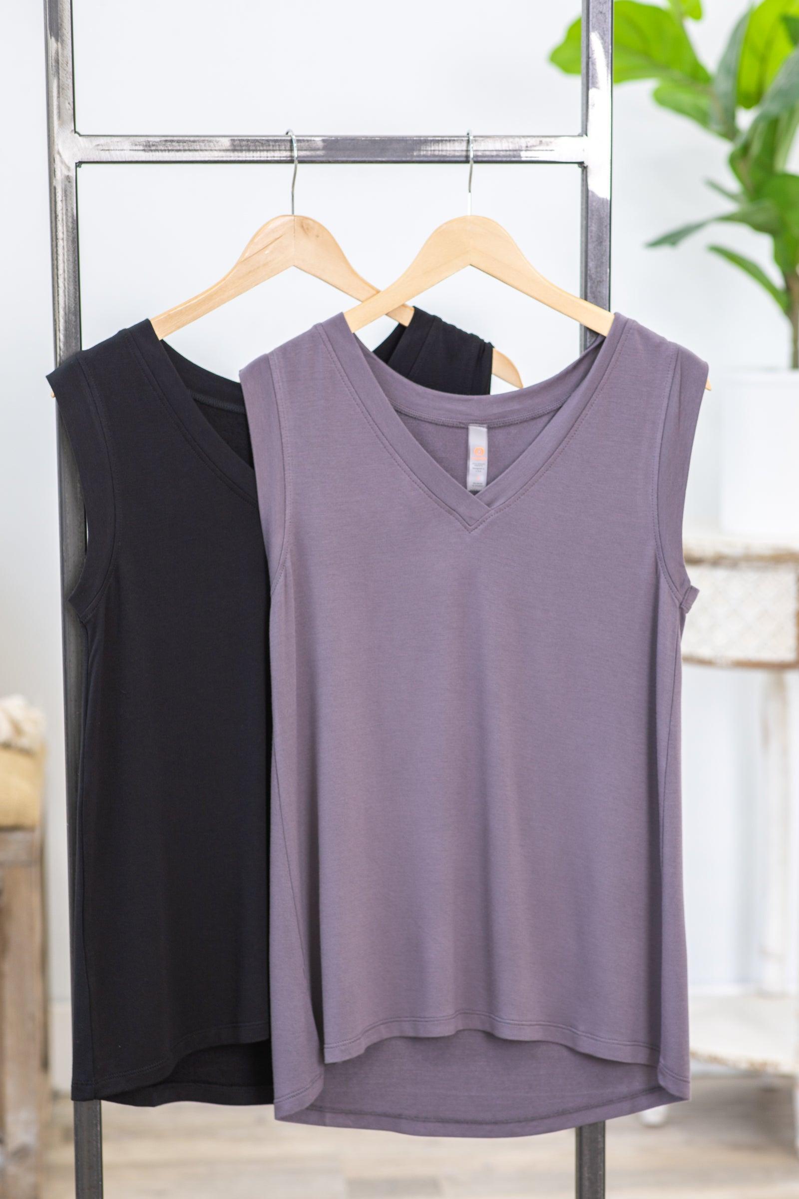 Oversized V-Neck Tunic Knit Top Product Image