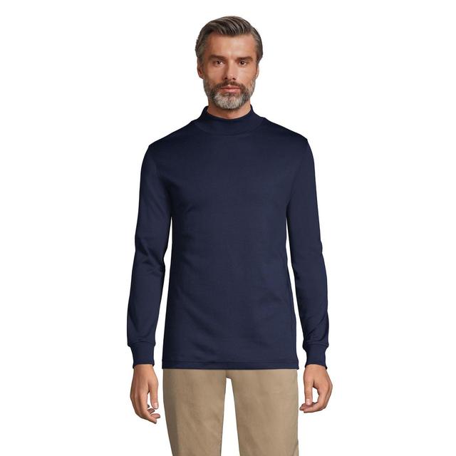 Lands End Mens Super Soft Supima Mock Turtleneck Product Image