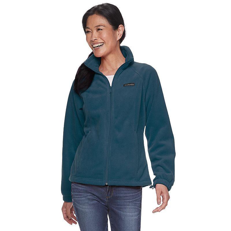 Womens Columbia Benton Springs Zip-Front Fleece Jacket Cirrus Gray Grey Product Image