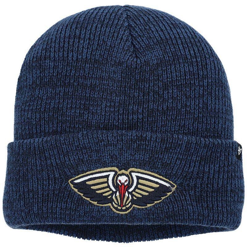 Mens 47 New Orleans Pelicans Brain Freeze Cuffed Knit Hat, Blue Product Image