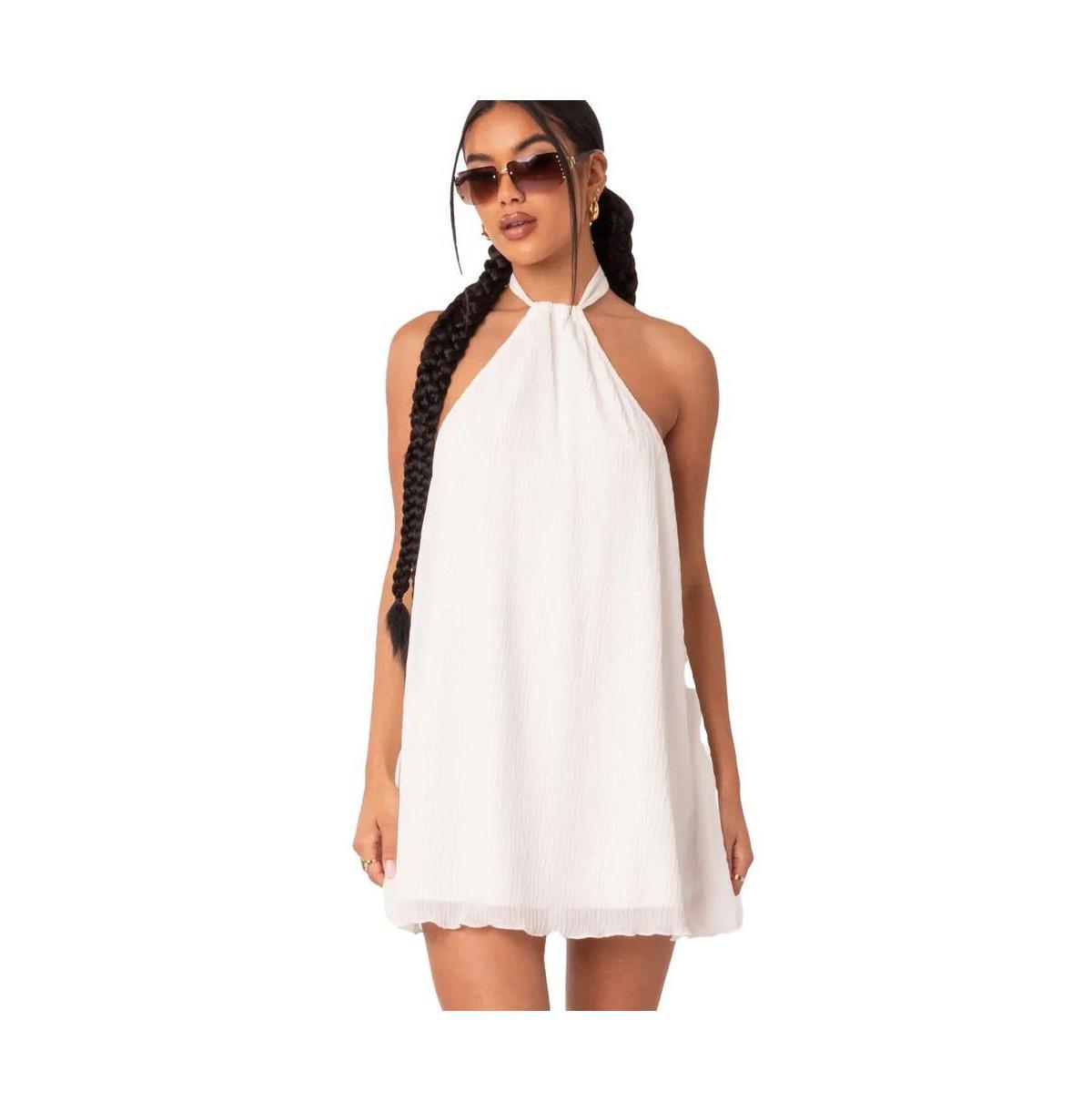 Womens Palma Open Back Halter Mini Dress Product Image