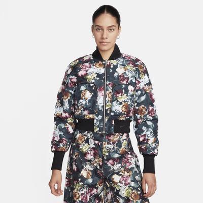 Women's Nike Sportswear Tech Pack Therma-FIT Oversized Reversible Floral Bomber Jacket Product Image