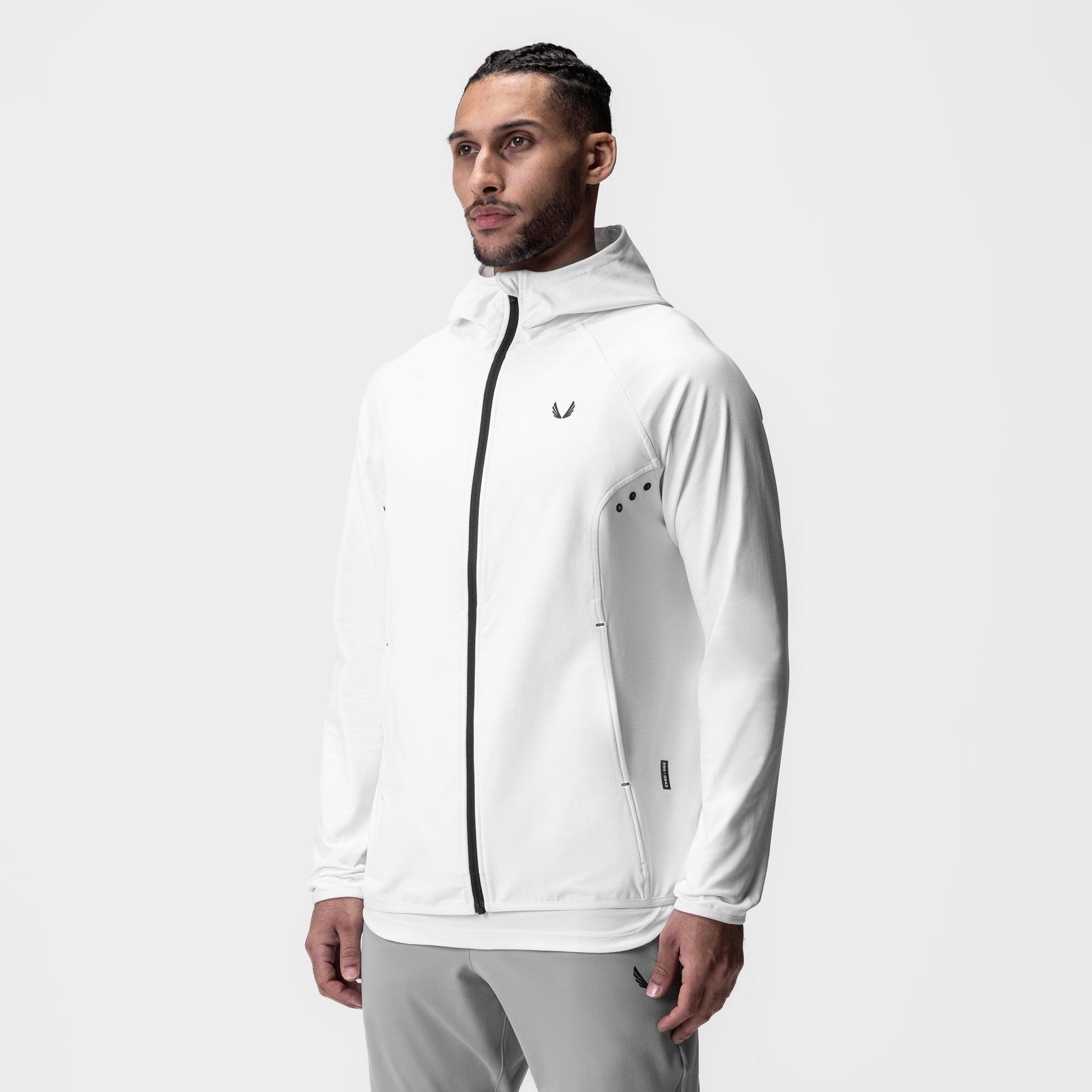 0943. Performance Fleece Zip Hoodie - White Product Image