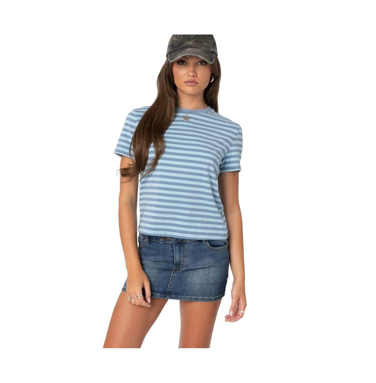 Edikted Womens Callahan Striped T Shirt Product Image