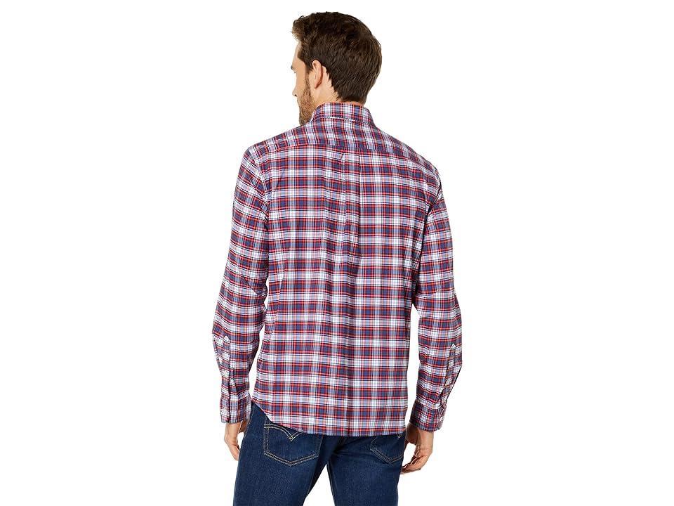 Vineyard Vines Plaid OTG Brrr Shirt (Highlands Red) Men's Clothing Product Image