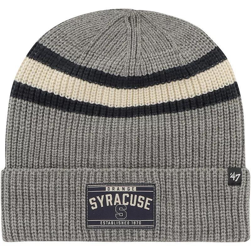 Mens 47 Charcoal Syracuse Orange Penobscot Cuffed Knit Hat Product Image