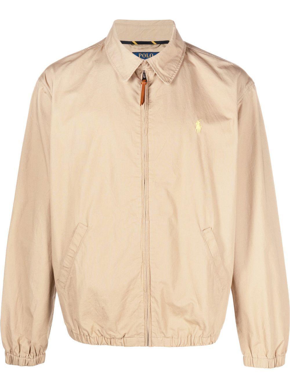 POLO RALPH LAUREN Polo-pont Collared Jacket In Neutrals Product Image