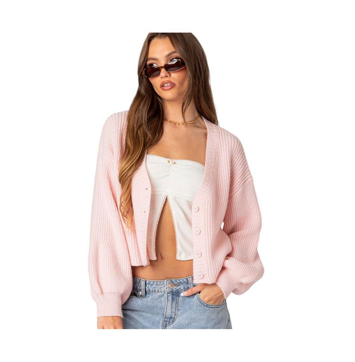 EDIKTED Sabrina Chunky Crop Cardigan Product Image