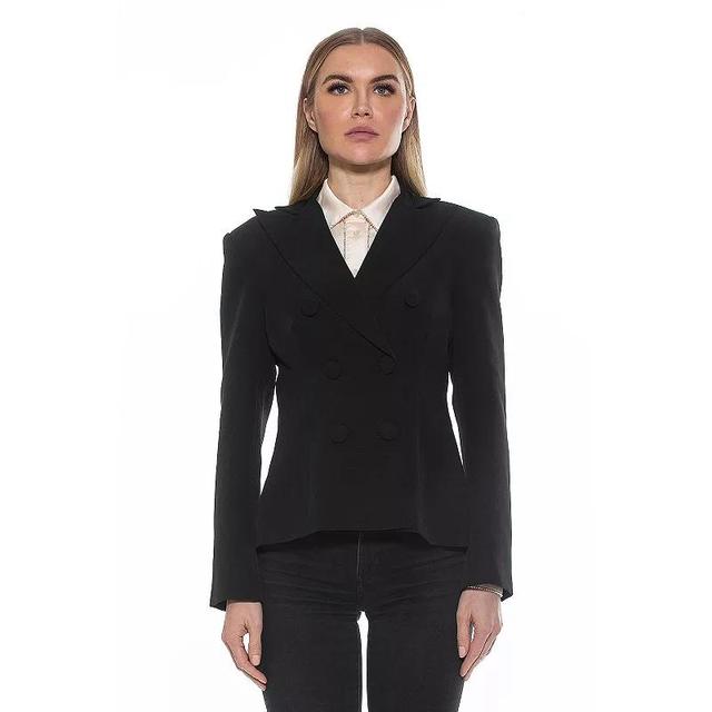 Alexia Admor Womens Lianne Double Breasted Blazer - Navy Product Image