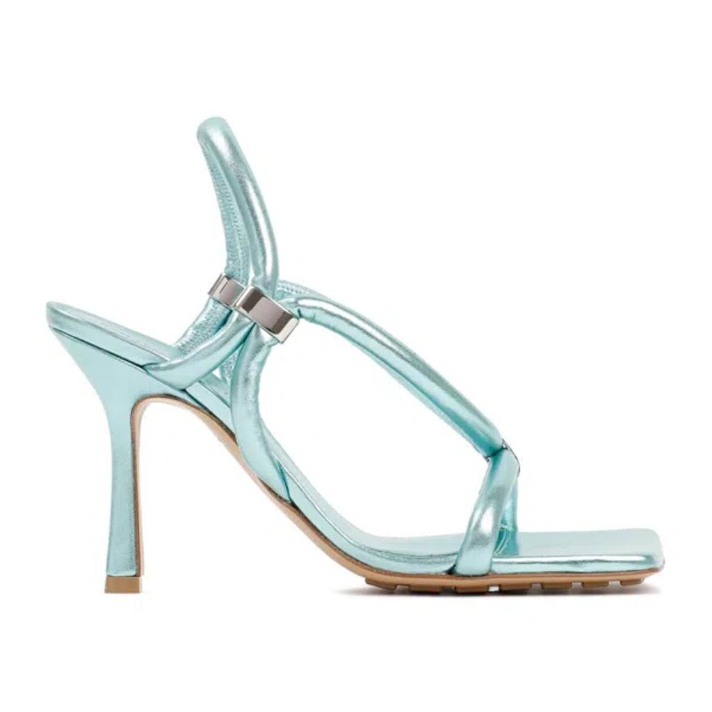 Stretch Slingback Sandal In Turquoise Product Image