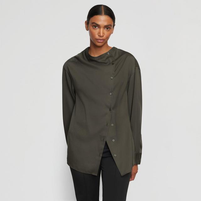 Jemima Tencel Wrap-Neck Blouse Product Image