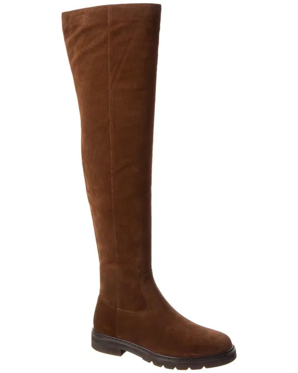 Chicago Lug Suede Over-the-knee Boot In Brown product image