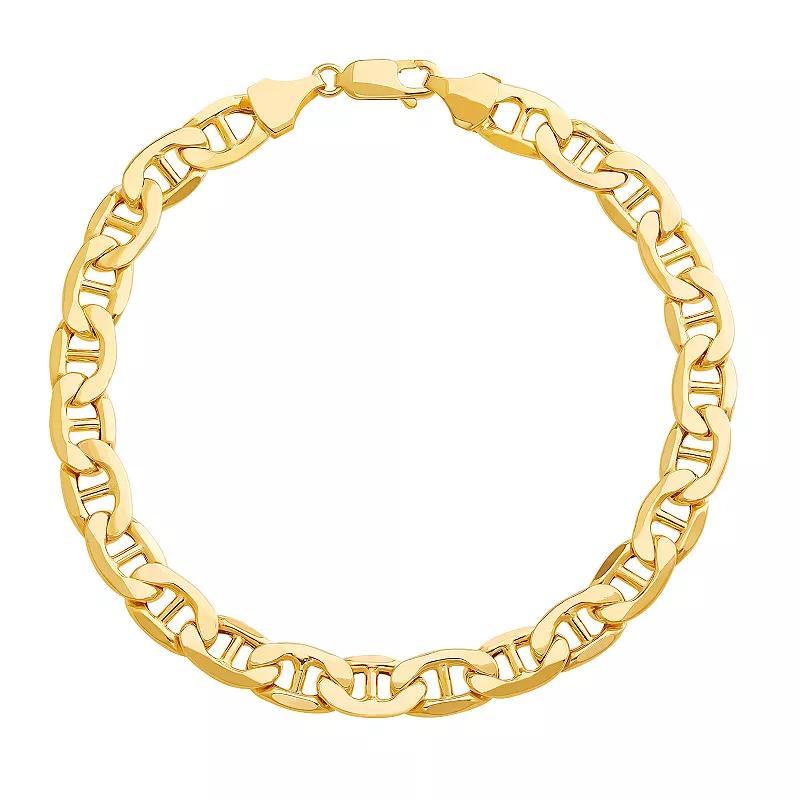 Everlasting Gold 10k Gold Mariner Chain Bracelet, Womens Yellow Product Image