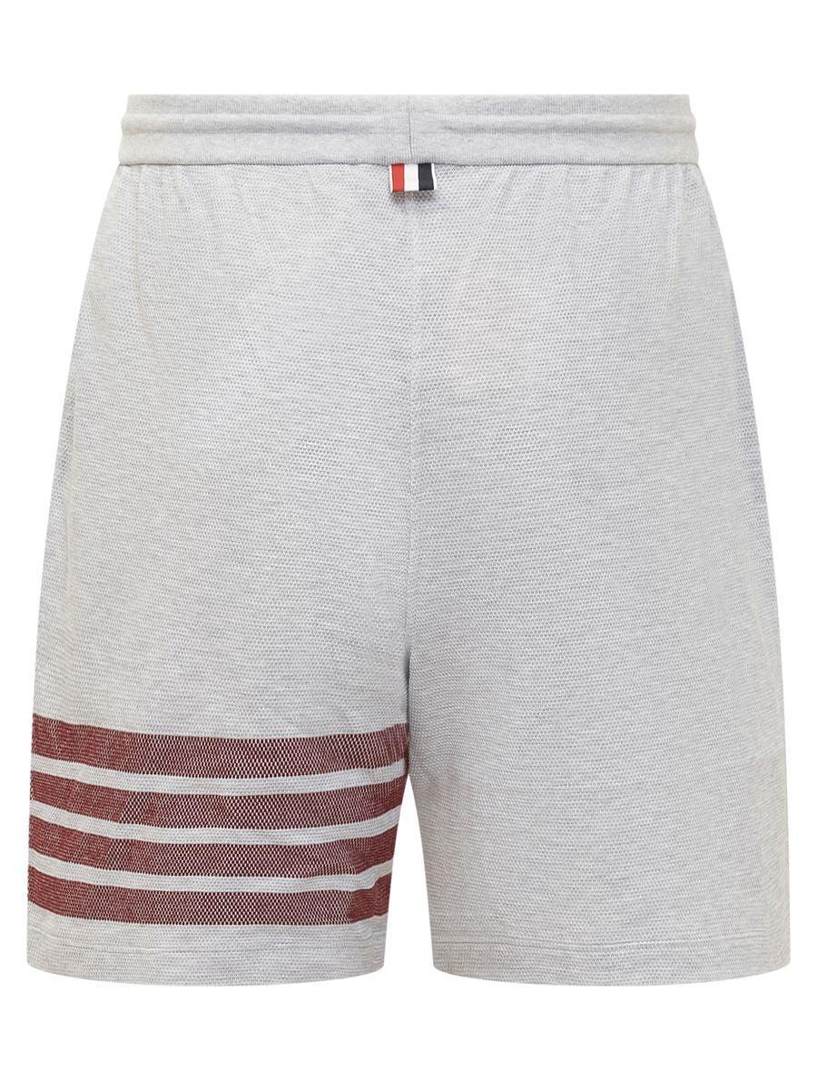 THOM BROWNE Mid Thigh Shorts In Grey Product Image