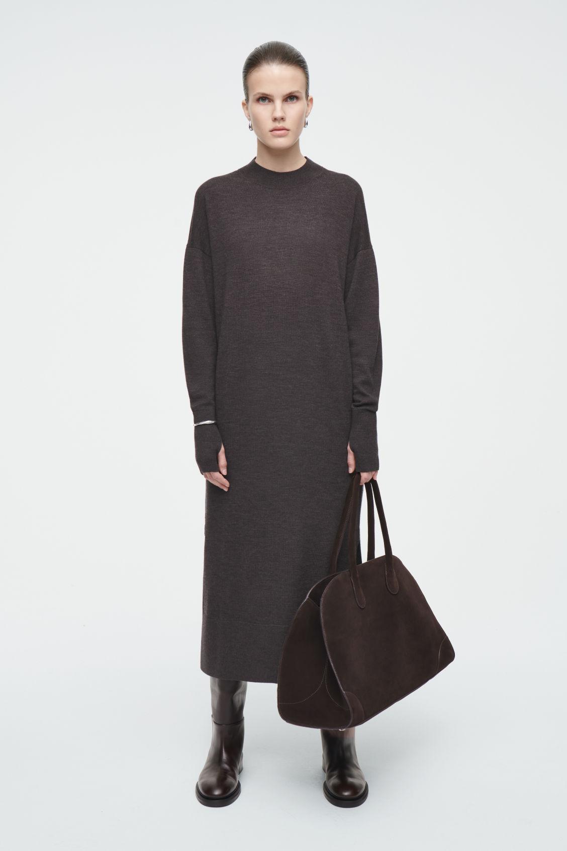 MERINO WOOL MIDI DRESS Product Image