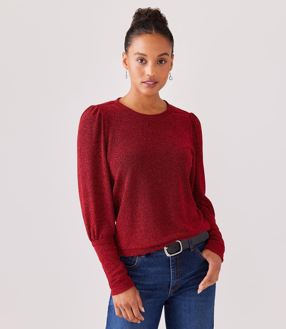 Karen Kane Bishop Sleeve Knit Top Product Image