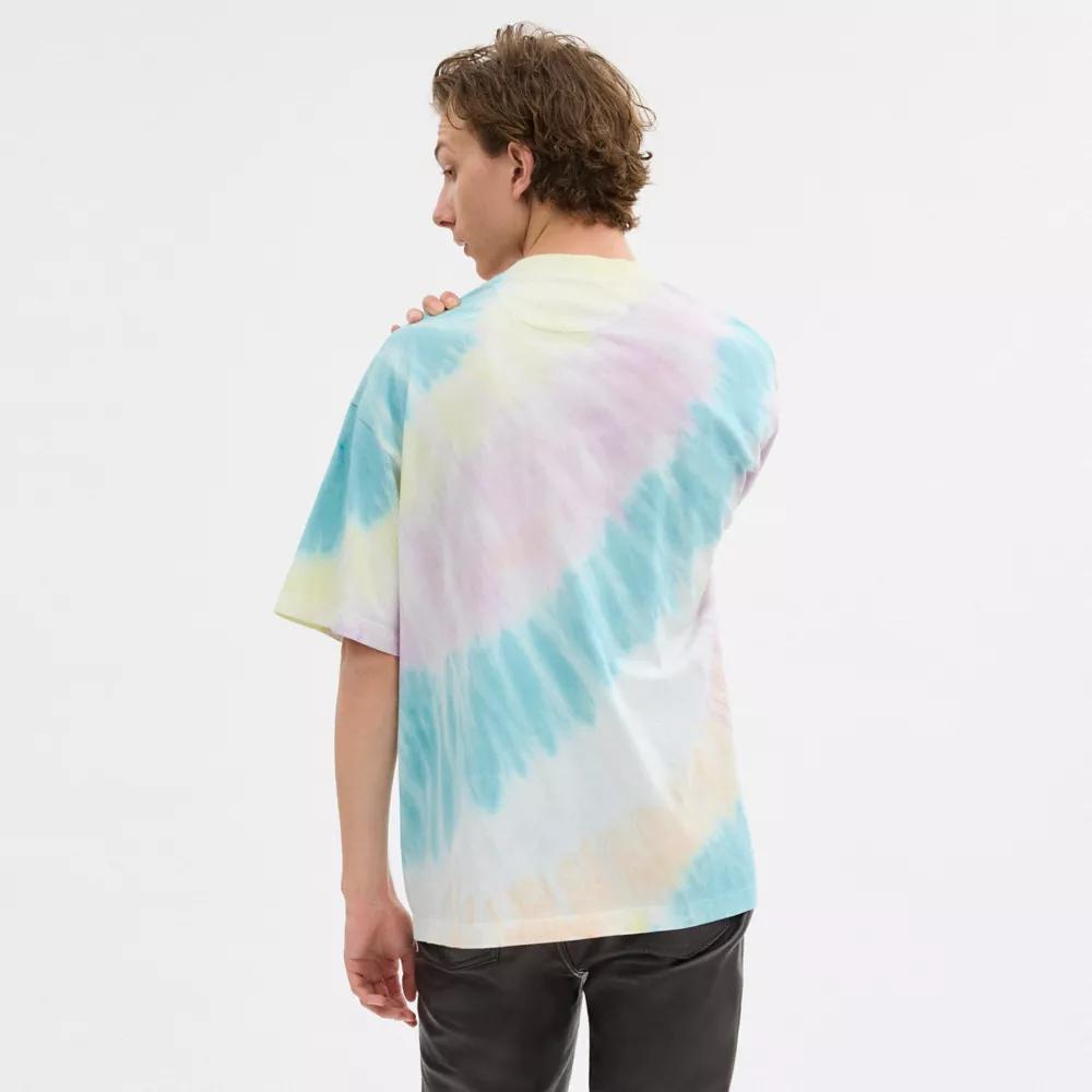 Tie Dye Crewneck T Shirt In Organic Cotton Product Image