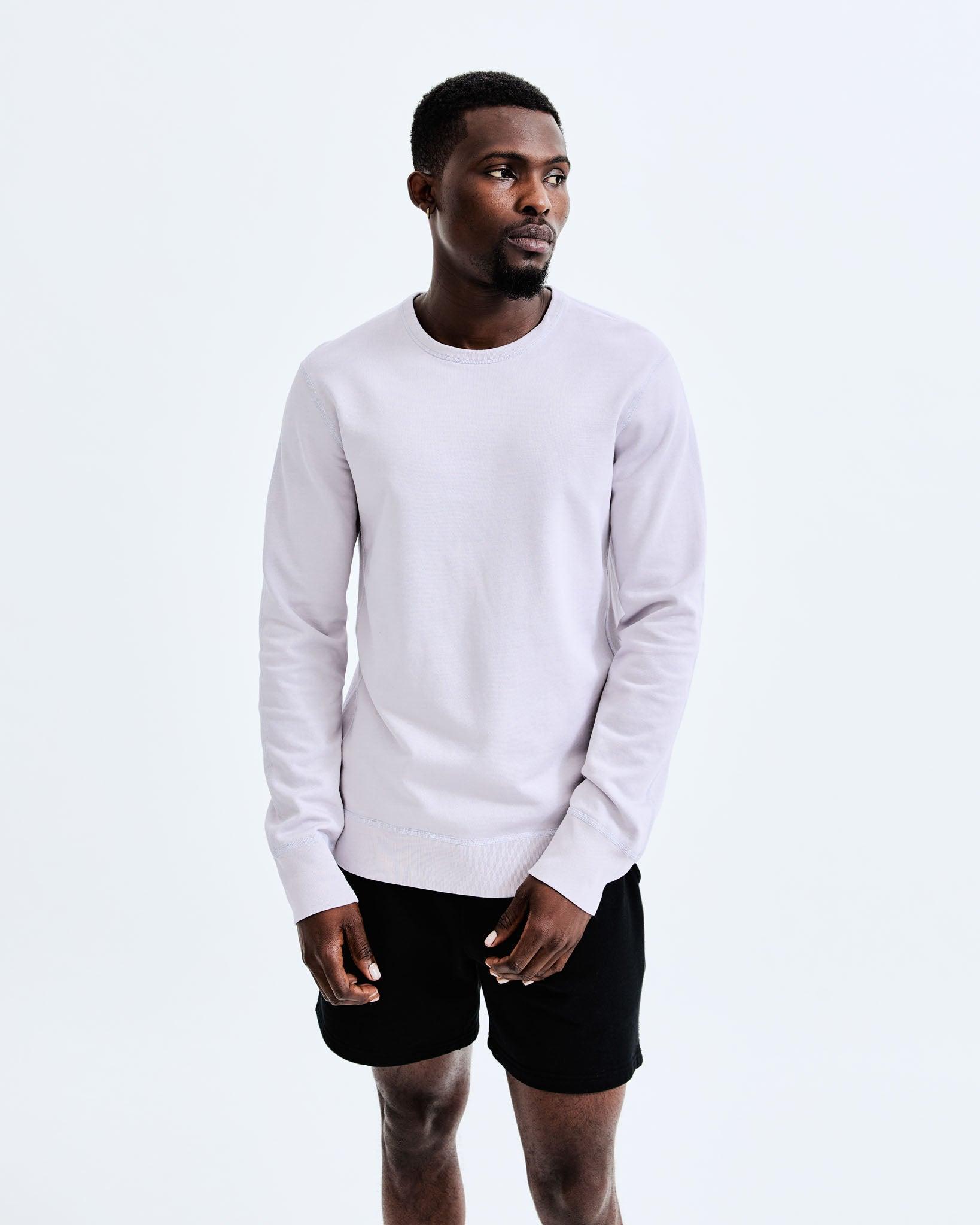 Lightweight Terry Slim Crewneck Male Product Image