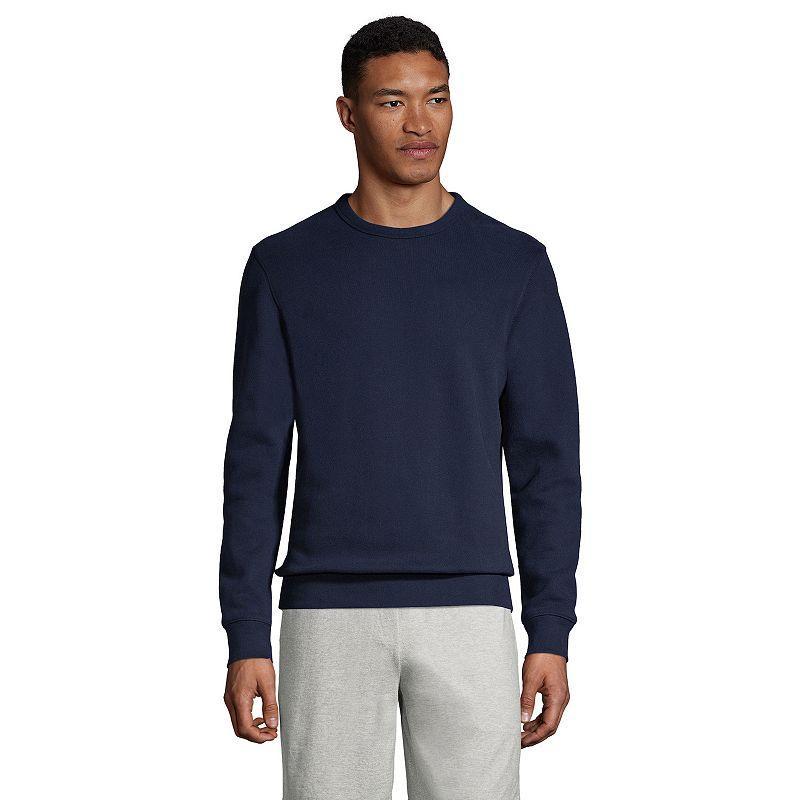 Big & Tall Lands End Serious Sweats Crewneck Sweatshirt, Mens Gray Grey Product Image