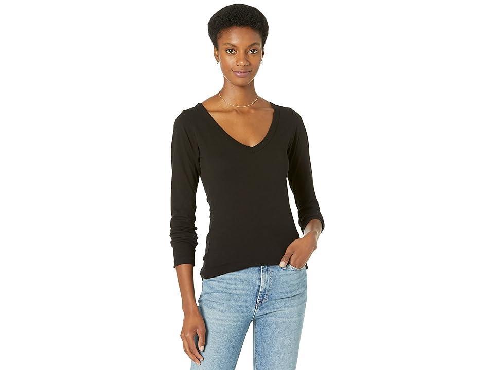 LAmade Fitted V-Neck Tee 1) Women's Long Sleeve Pullover product image